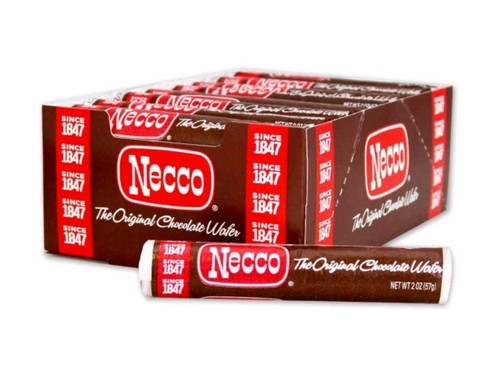 Necco chocolate flavor wafer - necco,