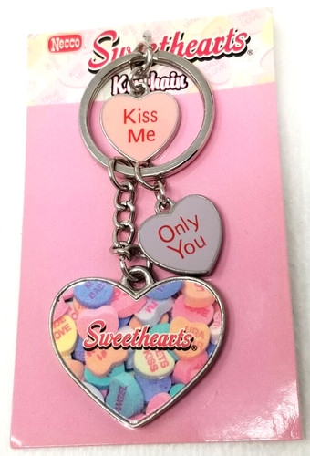 Necco sweethearts keychain - necco,