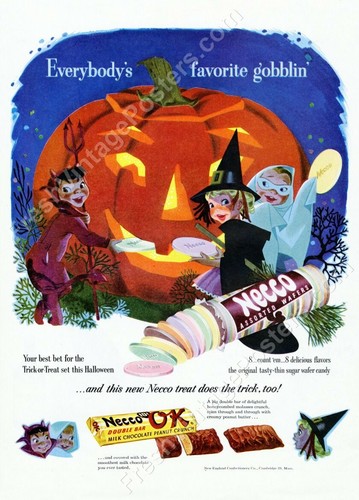 1950s necco wafers halloween - necco,